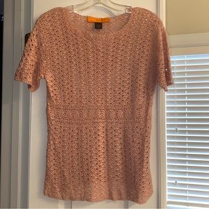 Cynthia Steffe Pink Sweater - Size Large